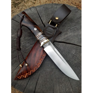 ТЕМНОБОКИЙ ніж ручної роботи Павла Гончаренка, замовити купити в Україні, сталь - N690, 61 HRC. Photo 2